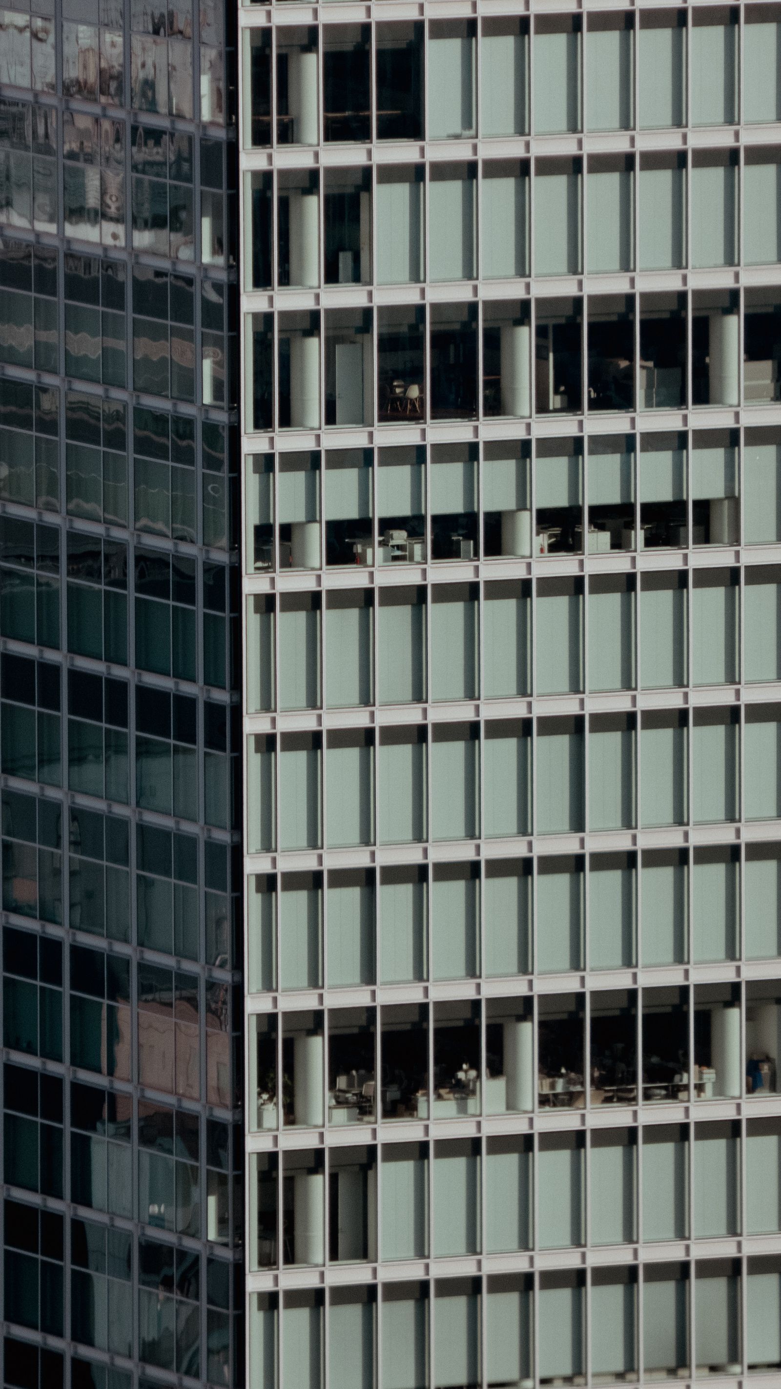 Modern office building glass facade